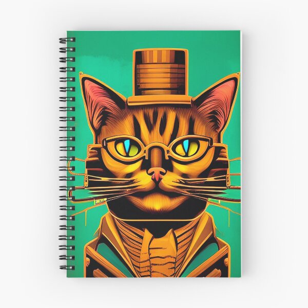 Item preview, Steampunk cat. Art Deco Style designed and sold by Neo-Expression.