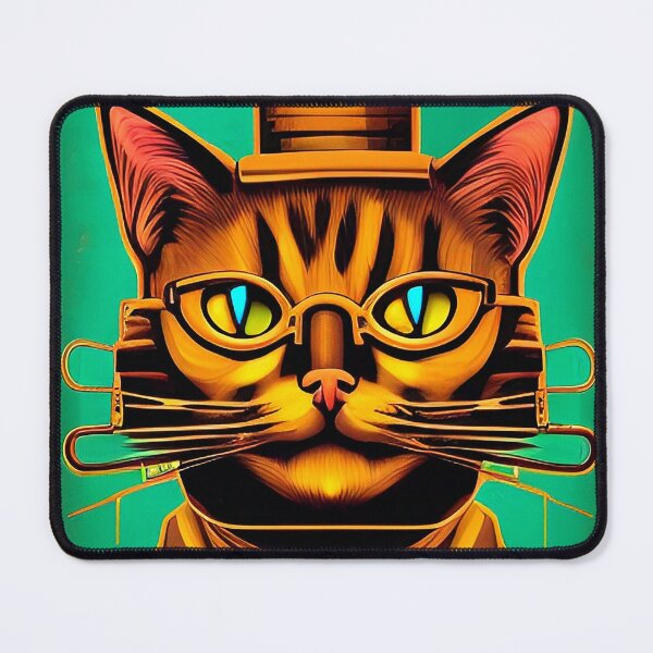 Item preview, Steampunk cat. Art Deco Style designed and sold by Neo-Expression.