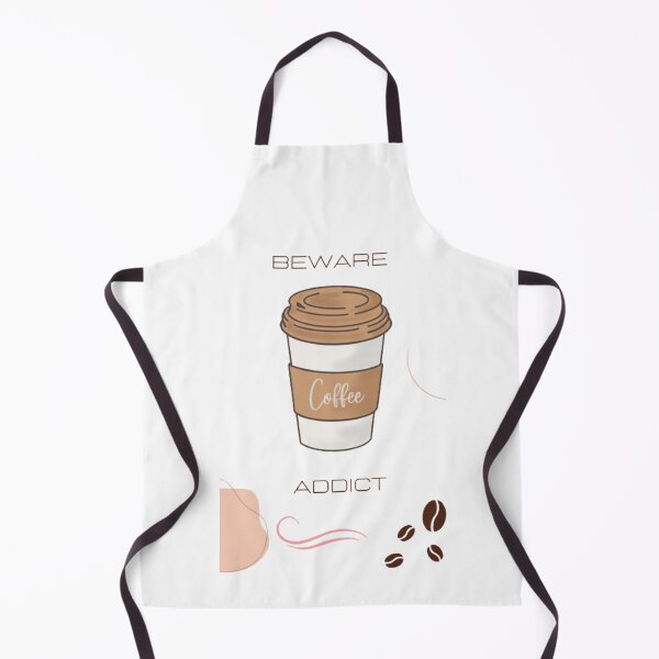 Item preview, Beware coffee addict brown coffee mug with brown or black coffee beans designed and sold by Torome.