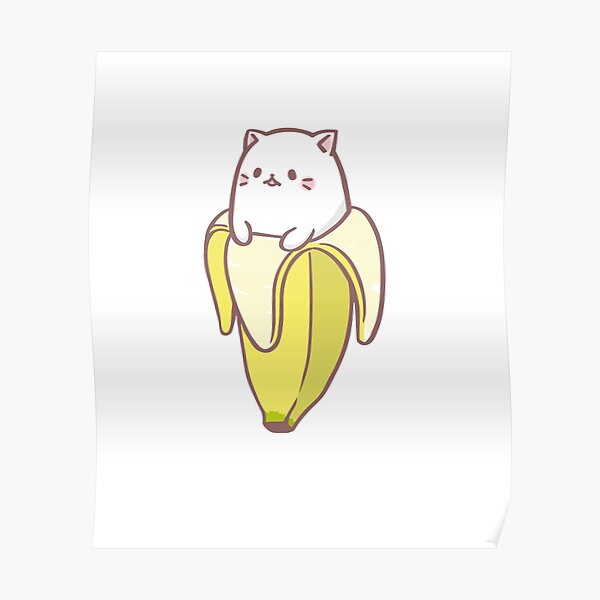 Poster Banana Cat Redbubble