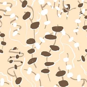 Artwork thumbnail, Earthy Swirls – Neutral Abstract Pattern by Robin Jensen