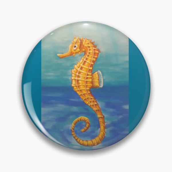 Item preview, Original pastel fantasy yellow seahorse designed and sold by ROXANEDS.