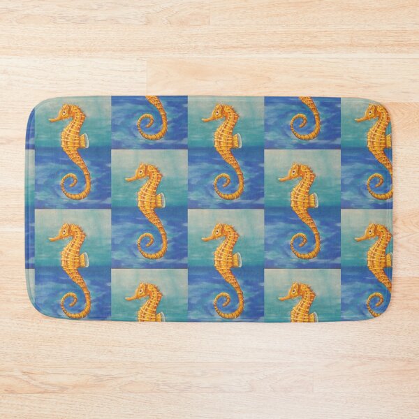 Item preview, Original pastel fantasy yellow seahorse designed and sold by ROXANEDS.