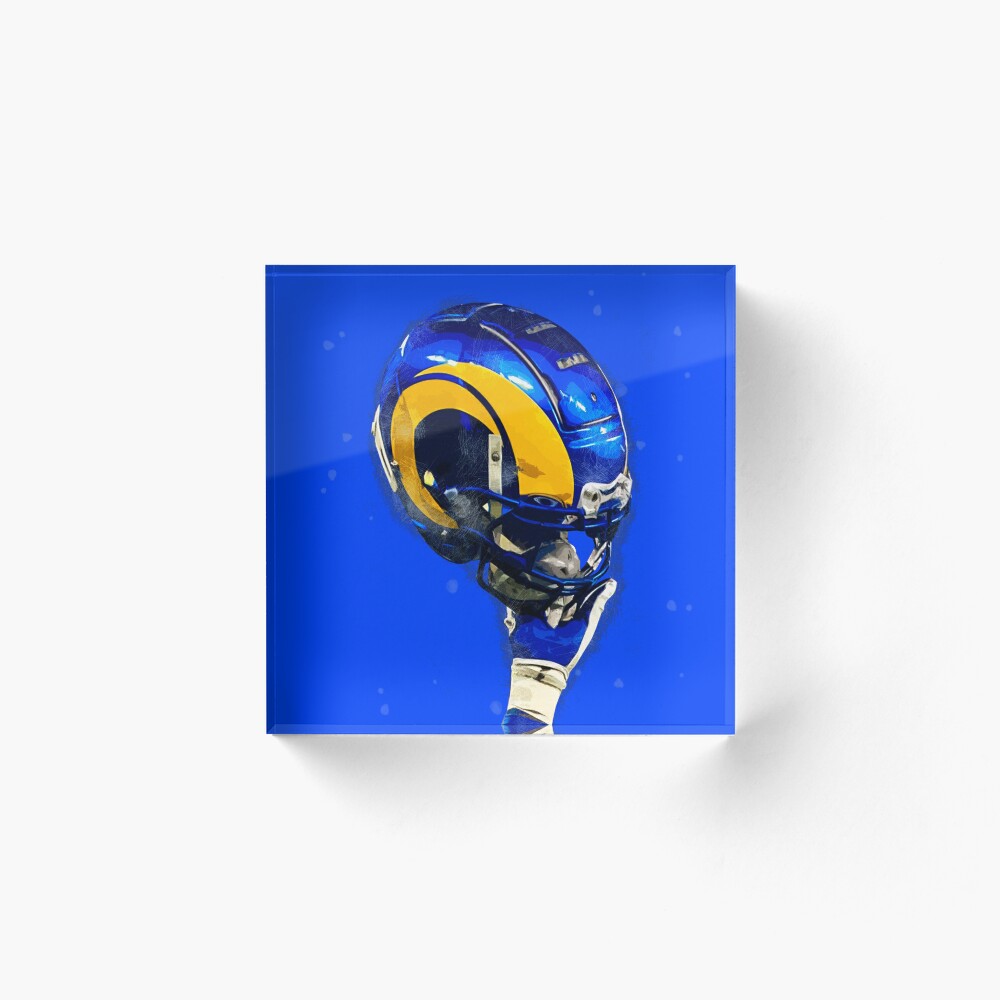 Rams helmet on high Art Board Print by elcarnero