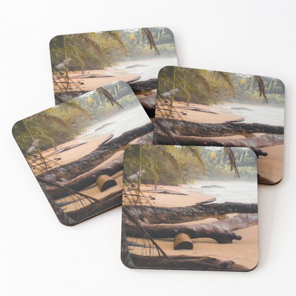 Item preview, Trees on a beach in Caribbean Panama designed and sold by photofelix-.