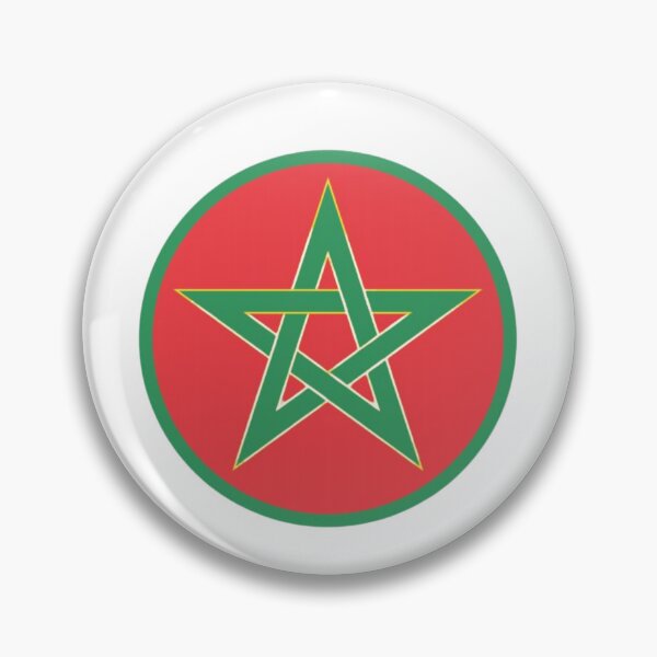 Item preview, Morocco Seal Sticker Round Flag designed and sold by AME ⭐⭐⭐⭐⭐.