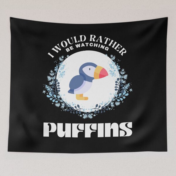 Item preview,  i'd rather be watching puffins designed and sold by vidyaroul.