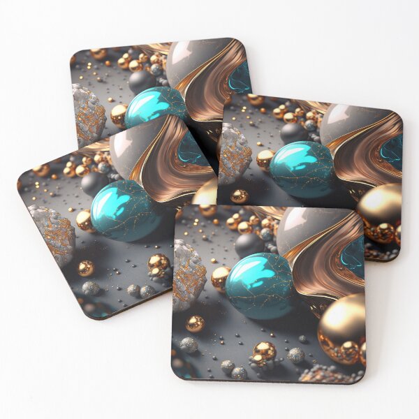 Item preview, Turquoise sphere on the background of precious stones, opal, gold designed and sold by NadiiaSemyroz.