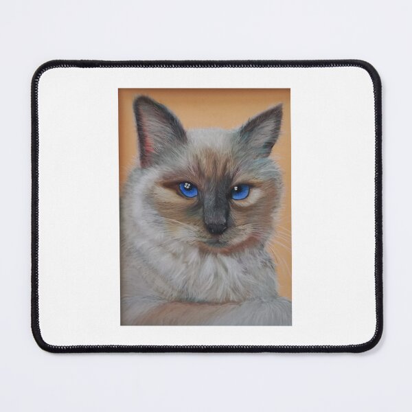 Item preview, Original Pastel Intense Blue Eyes Siamese Cat designed and sold by ROXANEDS.