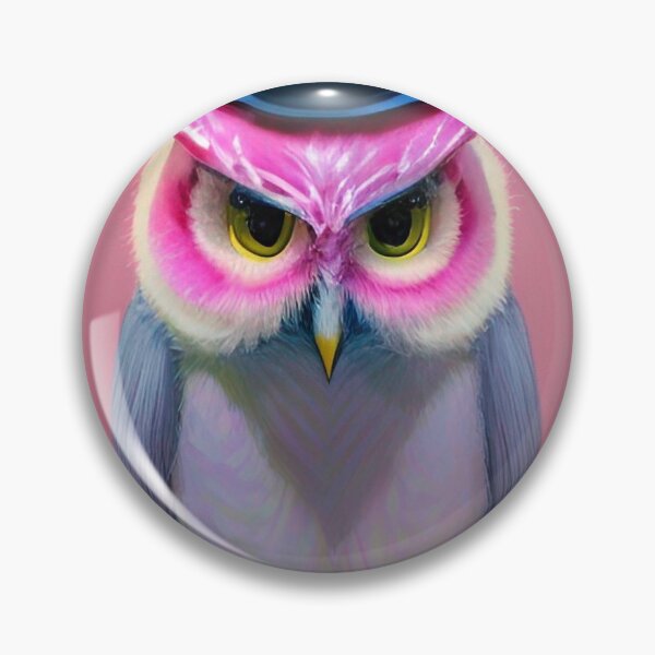 Item preview, Pink owl with a hat designed and sold by ranielchen.
