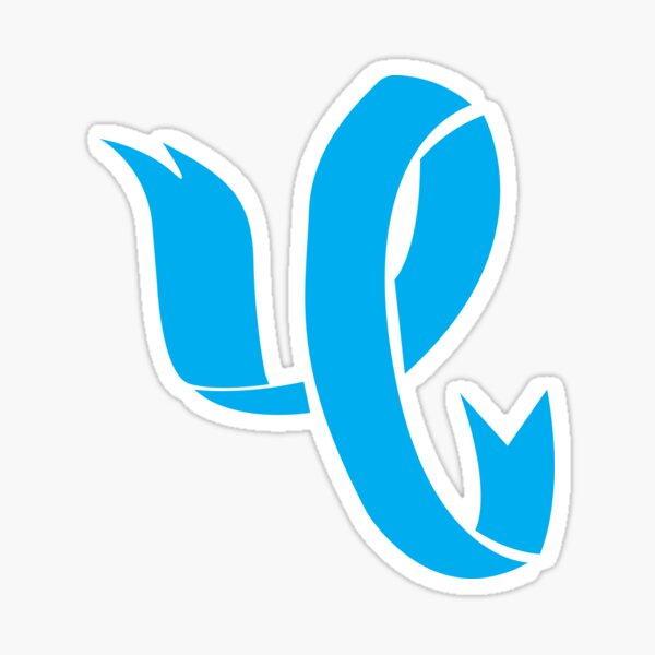 "Prostate Cancer Ribbon, Blue Ribbon, Prostate Cancer" Sticker for Sale