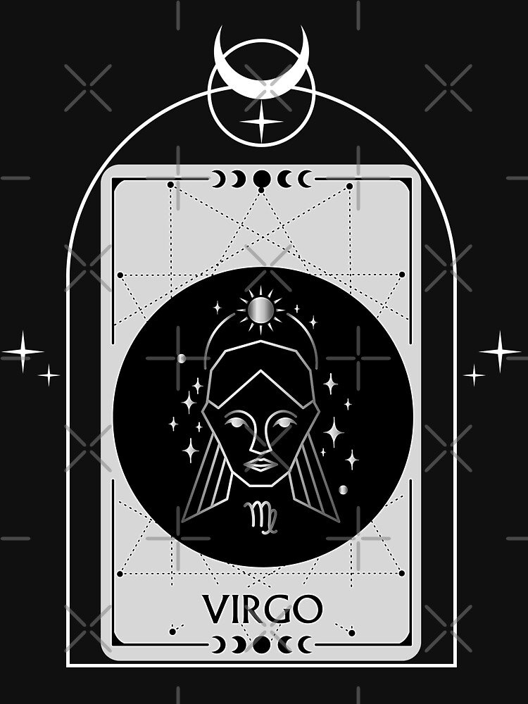 Virgo Tarot Card Design Astrological Zodiac T Shirt For Sale By