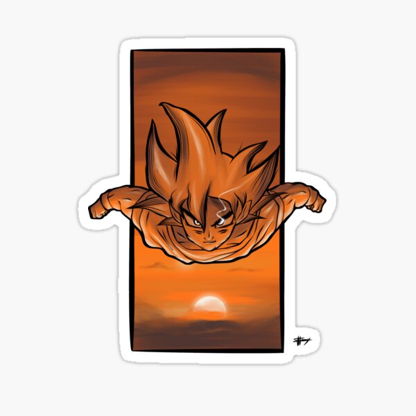 Dragon Ball Son Goku Sticker For Sale By Houssingui Redbubble