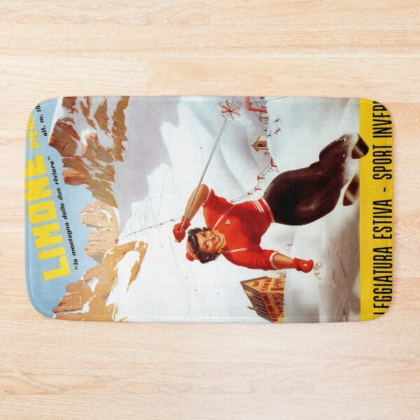 Item preview, Ski Italy vintage Limone Piemonte Italian travel ad designed and sold by aapshop.