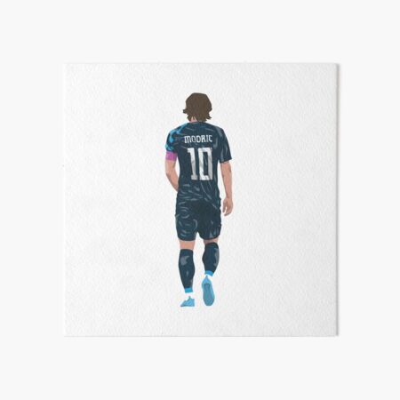 Modric #10 CRO Red White Blue Football Jersey  Sticker for Sale