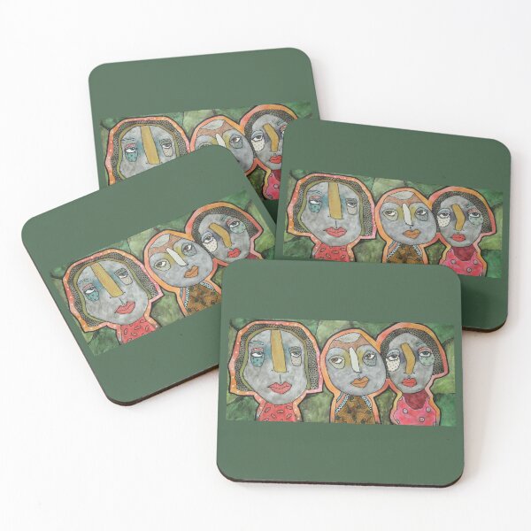 Item preview, Set Of Quirky People designed and sold by Beatrice Roberts.