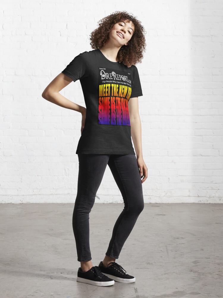 Thumbnail 4 of 7, Essential T-Shirt, Dire Report 9 - Meet The New Year designed and sold by ArtToons.