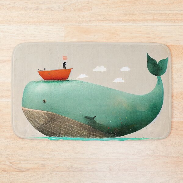 Item preview, A Whale and a boat designed and sold by Desmond Lundi.