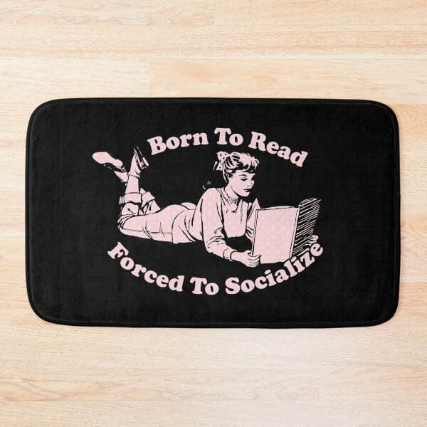 Item preview, Born to Read Forced to Socialize designed and sold by chillaxcats.