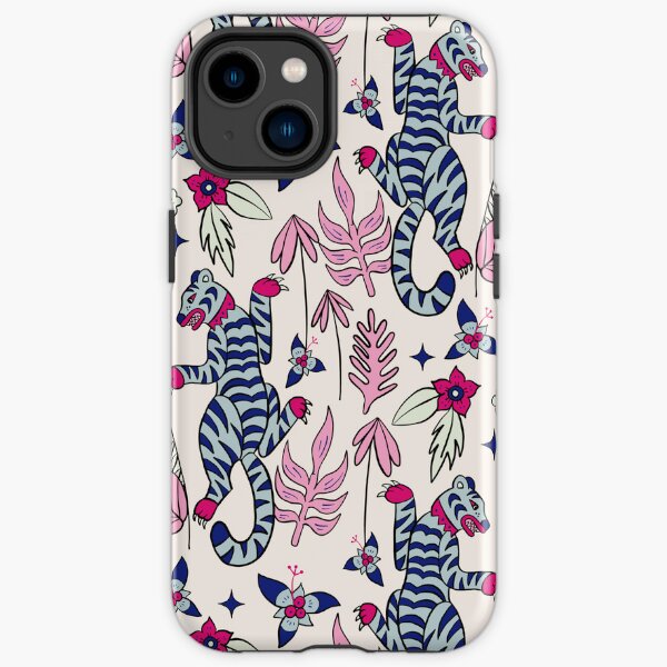 Tiger and Flowers iPhone Tough Case