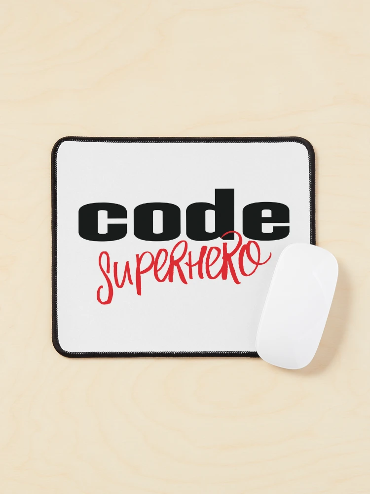 Thumbnail 1 of 5, Mouse Pad, Code Superhero designed and sold by ProjectRobotics.