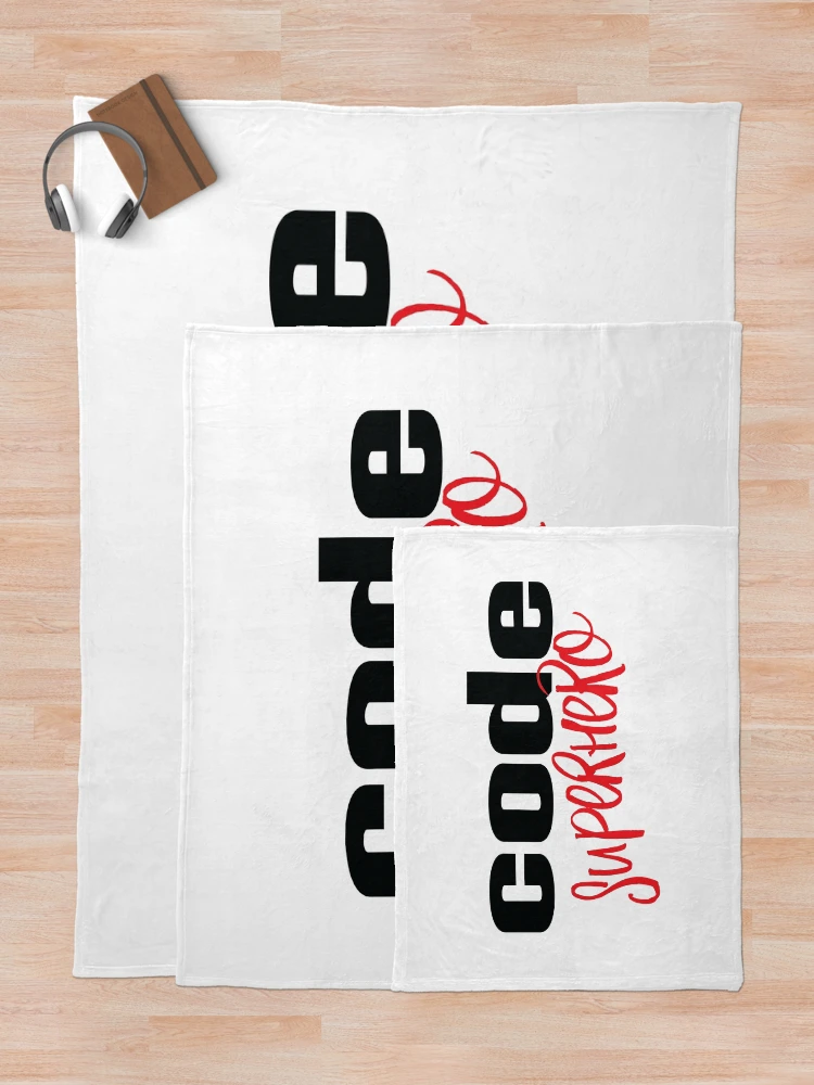 Thumbnail 5 of 6, Throw Blanket, Code Superhero designed and sold by ProjectRobotics.