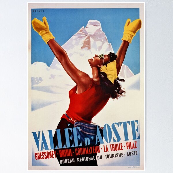 Item preview, Italy Italian winter travel Val d'Aosta  designed and sold by aapshop.