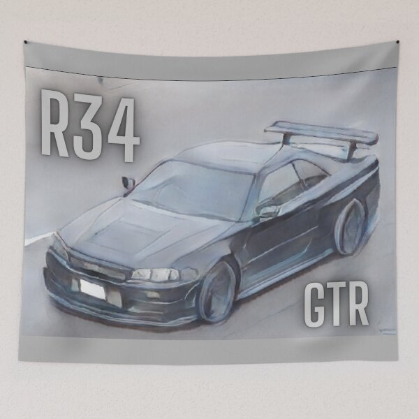 Item preview, Nissan GTR R34 - Cartoon Design designed and sold by Trevor1984.
