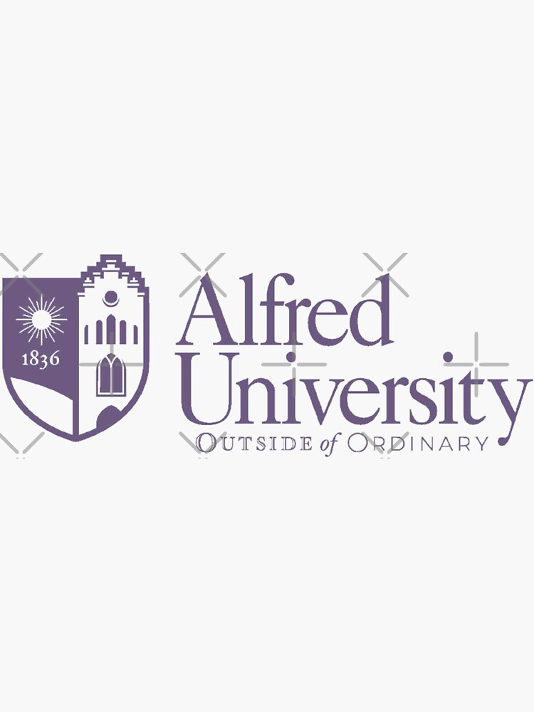 "Alfred University" Sticker for Sale by Mis3musas Redbubble
