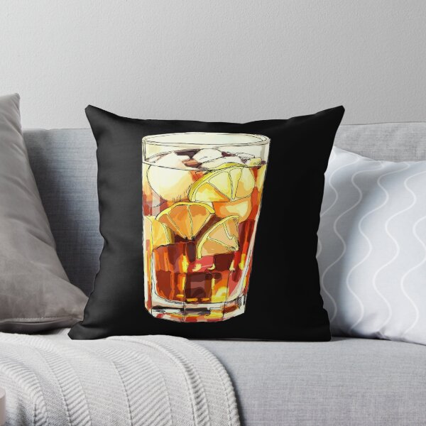 Premium Vector  Cuba libre rum and coke cocktail in glass alcohol drink  with ice lime and orange fruit piece for decor cold summer refreshing  highball beverage with cola and whiskey flat