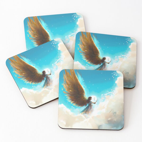 Item preview, Angel in the sky digital painting designed and sold by ACEGDesign.