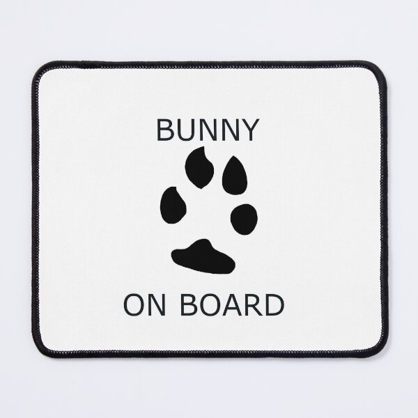 Item preview, BUNNY ON BOARD designed and sold by socuteanimals.
