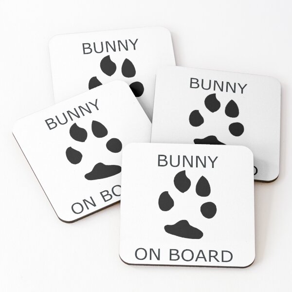 Item preview, BUNNY ON BOARD designed and sold by socuteanimals.