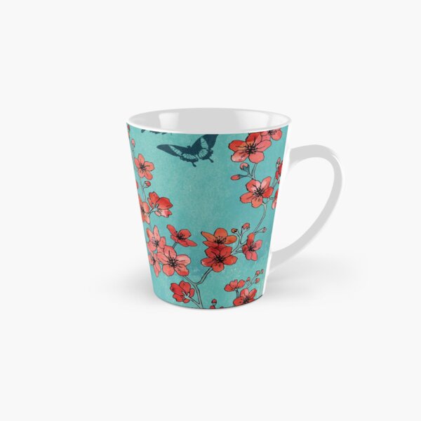 Item preview, Sakura butterflies in turquoise designed and sold by adenaJ.