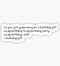 Birthday - Tyler The Creator Sticker