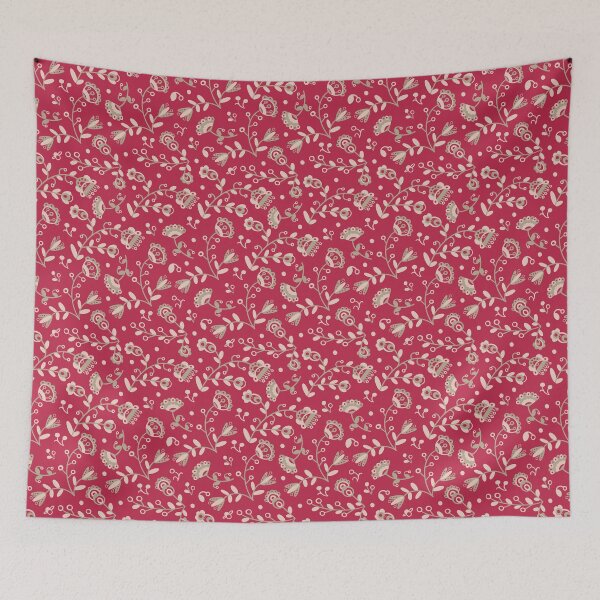 Item preview, Magenta Folk Flowers designed and sold by yupcat.