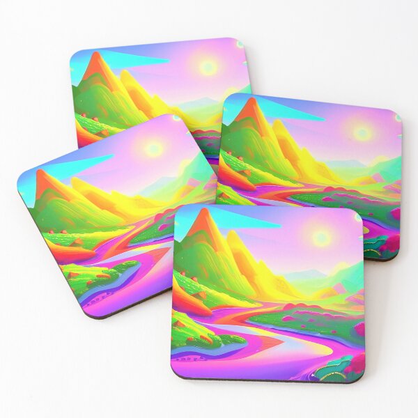 Item preview, Colorful surreal landscapes scenery with vibrant colors 36 designed and sold by vishalraifx.