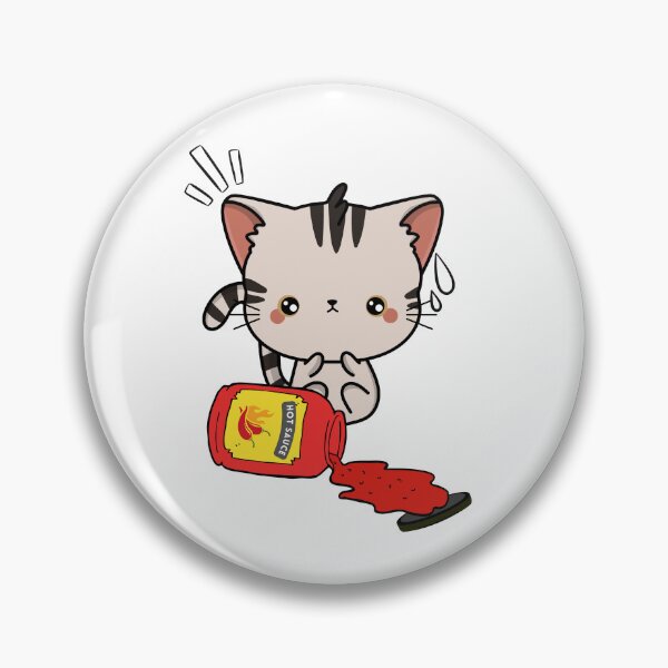 Item preview, Cute Tabby Cat Spilled hot sauce designed and sold by Pet Station.