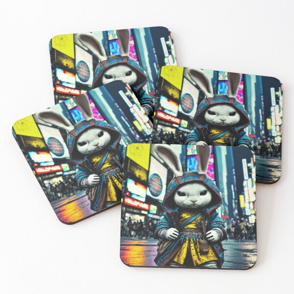 Item preview, Hip Hop fashion dressed toy bunny  designed and sold by Left-Hand-Tree.