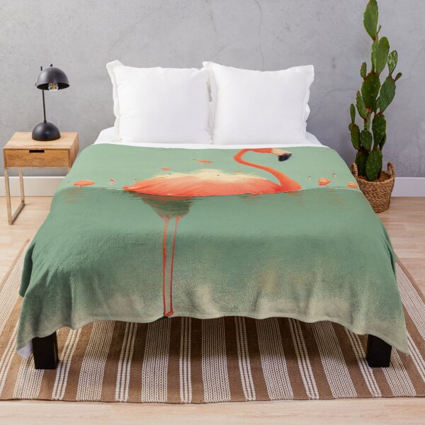 Item preview, Flamingo taking a swim designed and sold by Desmond Lundi.