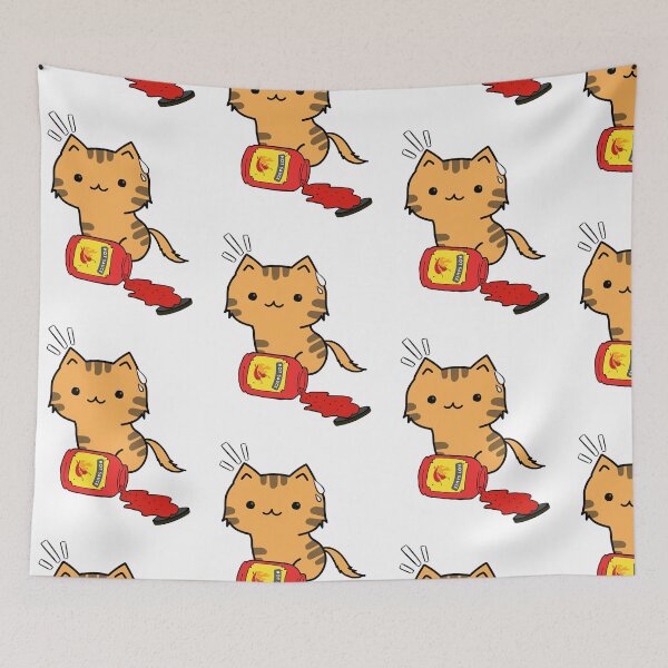 Item preview, Cute Orange Cat Spilled hot sauce designed and sold by Pet Station.