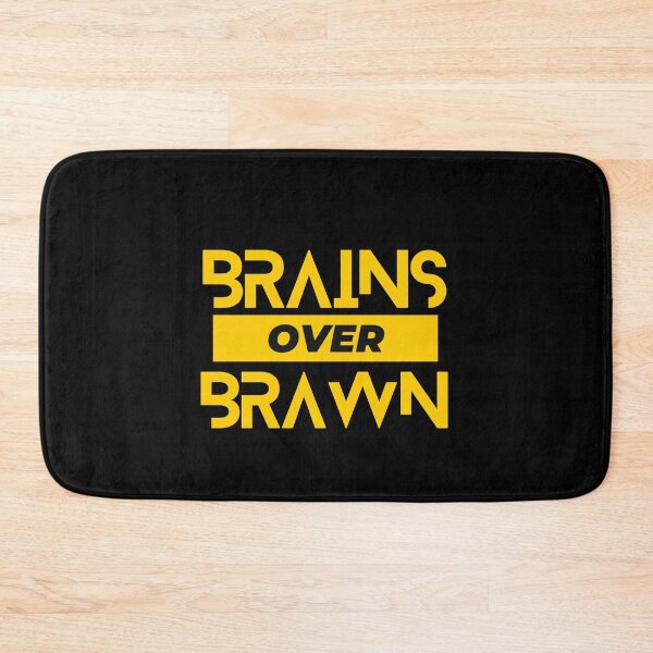 Item preview, Brains Over Brawn Inspirational Motivational designed and sold by efenem.