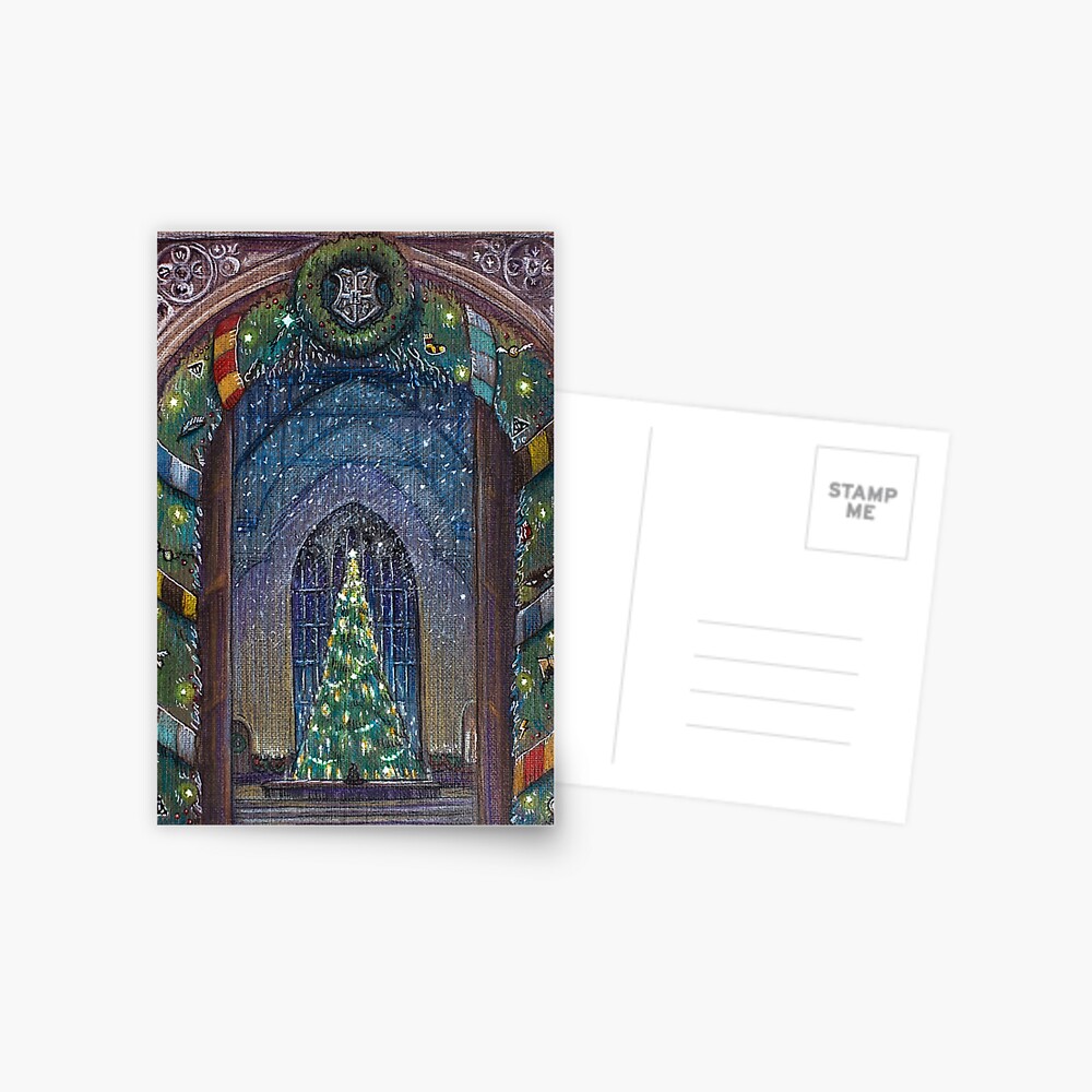Potterhead Christmas door Postcard