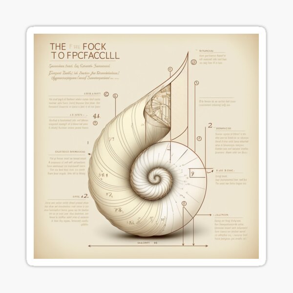 Hand Drawn Fibonacci Style Infographic Sticker