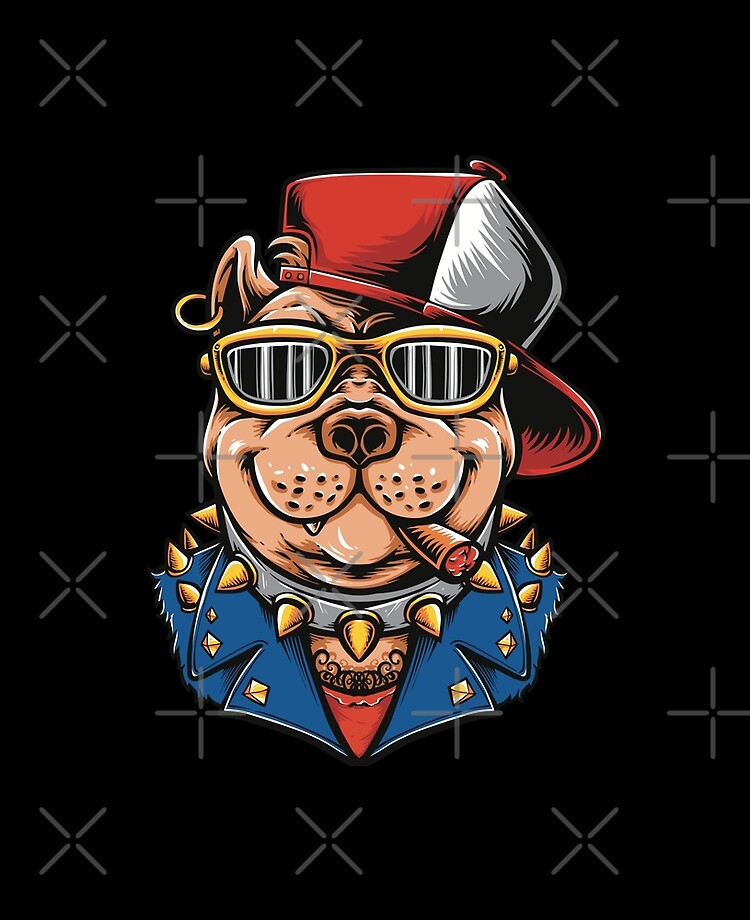 Vintage Gangster Pitbull Dog T-shirt, Gangster American Pit bull