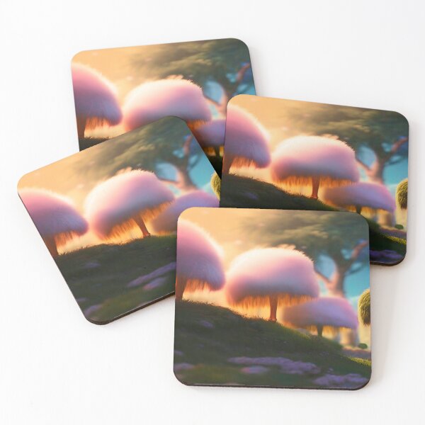 Item preview, Fluffy pink trees designed and sold by moonspirits.