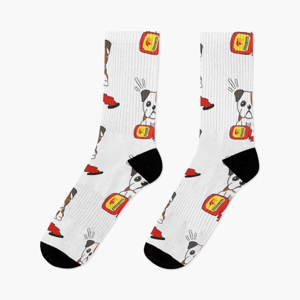 Item preview, Cute Bulldog Spilled hot sauce designed and sold by Pet Station.