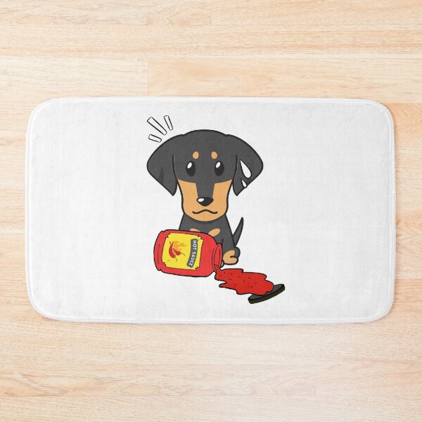 Item preview, Cute Dachshund Spilled hot sauce  designed and sold by Pet Station.
