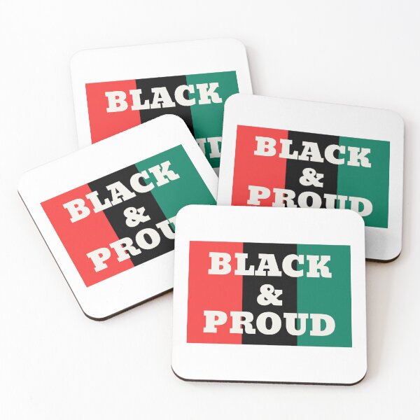 Item preview, Black and Proud on a Red, Black, and Green Background designed and sold by Queen1120.