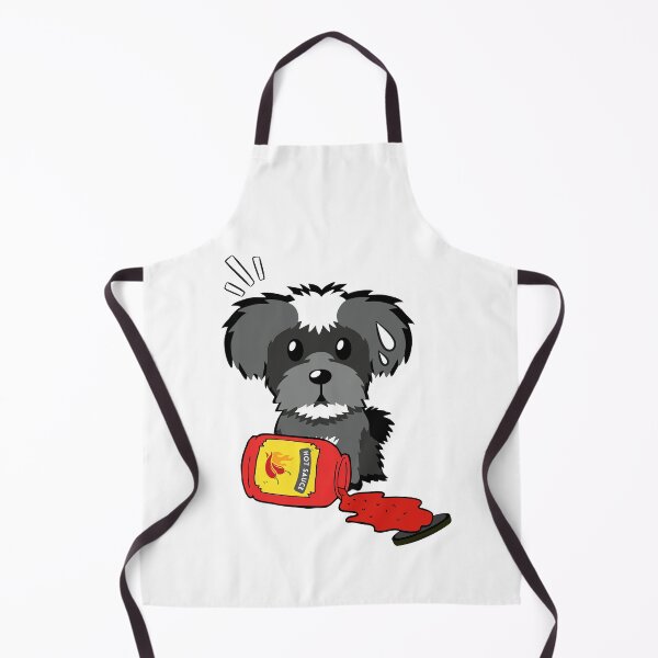 Item preview, Cute Schnauzer Spilled hot sauce designed and sold by Pet Station.